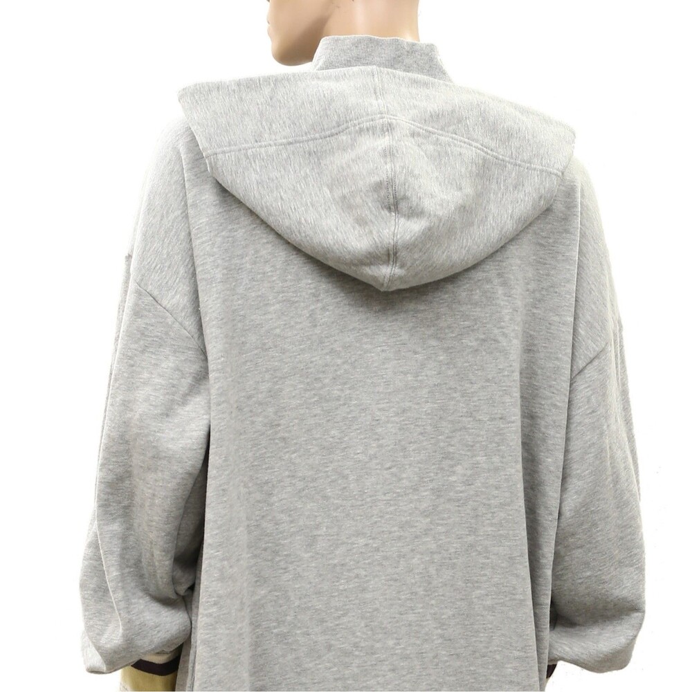 Anthropologie Daily Practice Hooded Tiered Ruffle Sweatshirt Dress XL 289837 - Picture 8 of 11